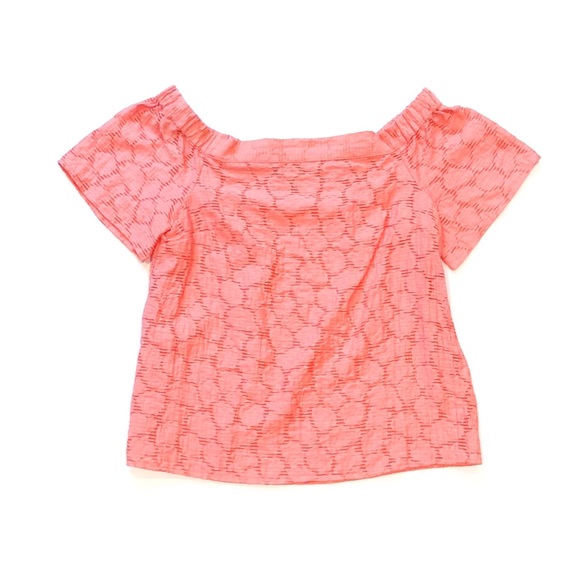 1. State Coral Off Shoulder Textured Knit Top NWOT - Picture 5 of 8